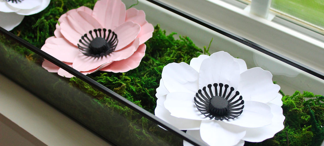 Paper Anemone Centerpiece