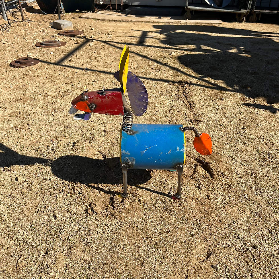 Thumbnail: Colorful Donkey Metal Yard Art