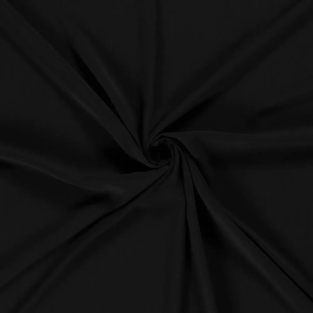 Popeline Bambus Schwarz PBa-238