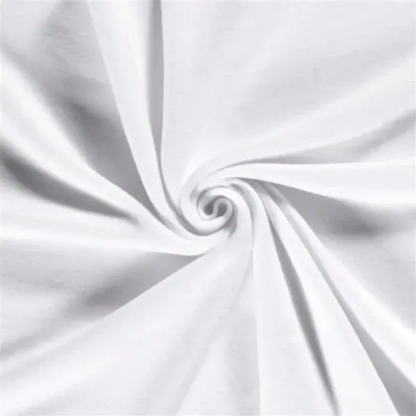 Baumwollfleece Weiß BWF-001