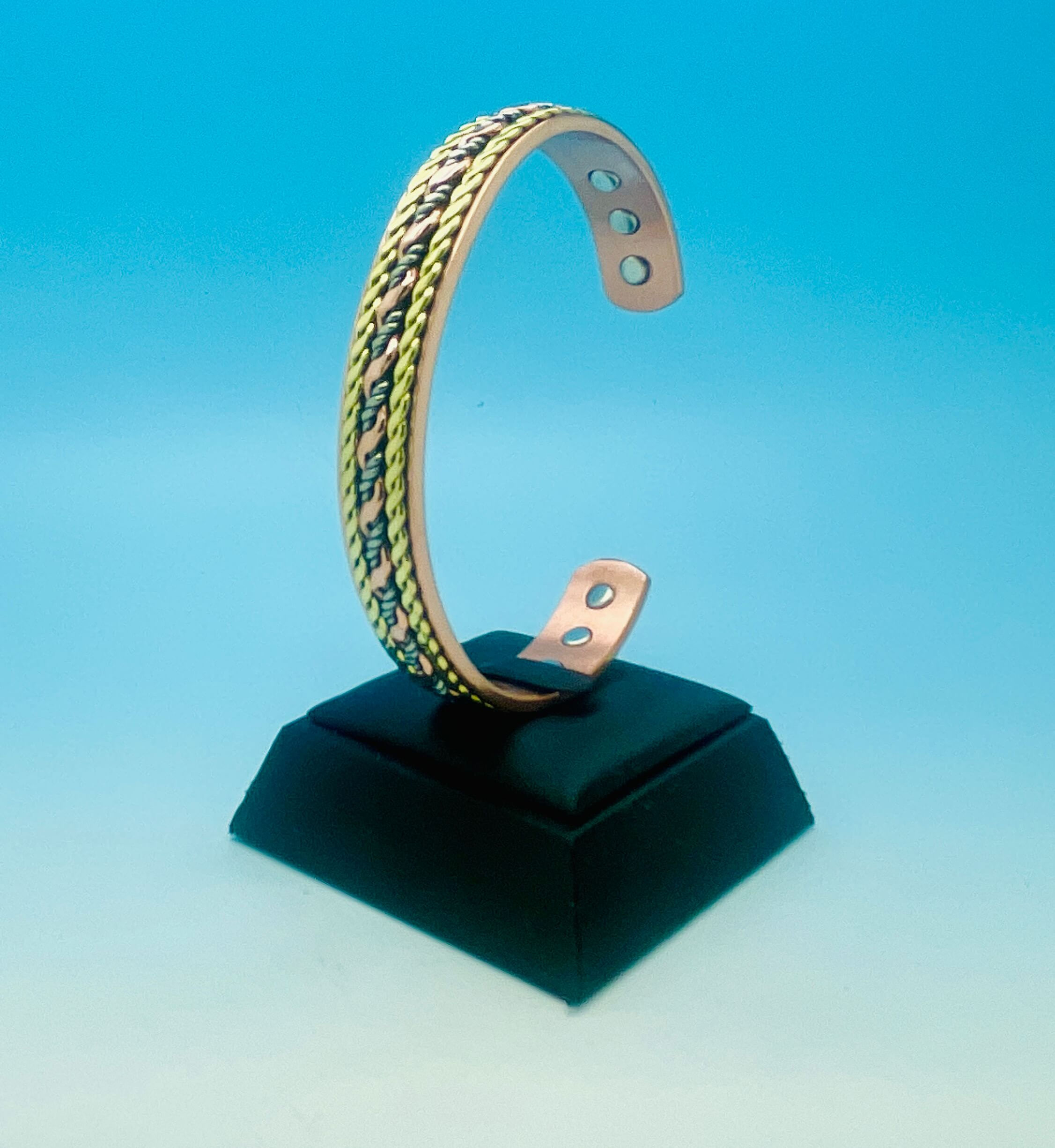 Copper Magnet Cuff Bracelet - (12mm)