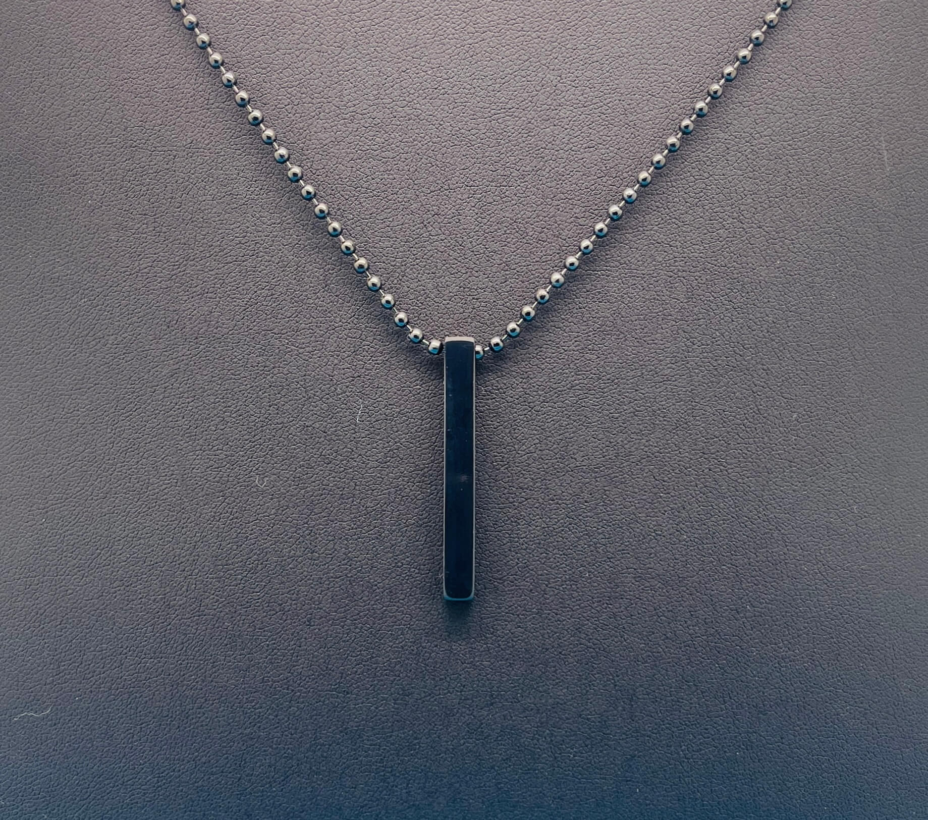 3D Bar Necklaces - Black