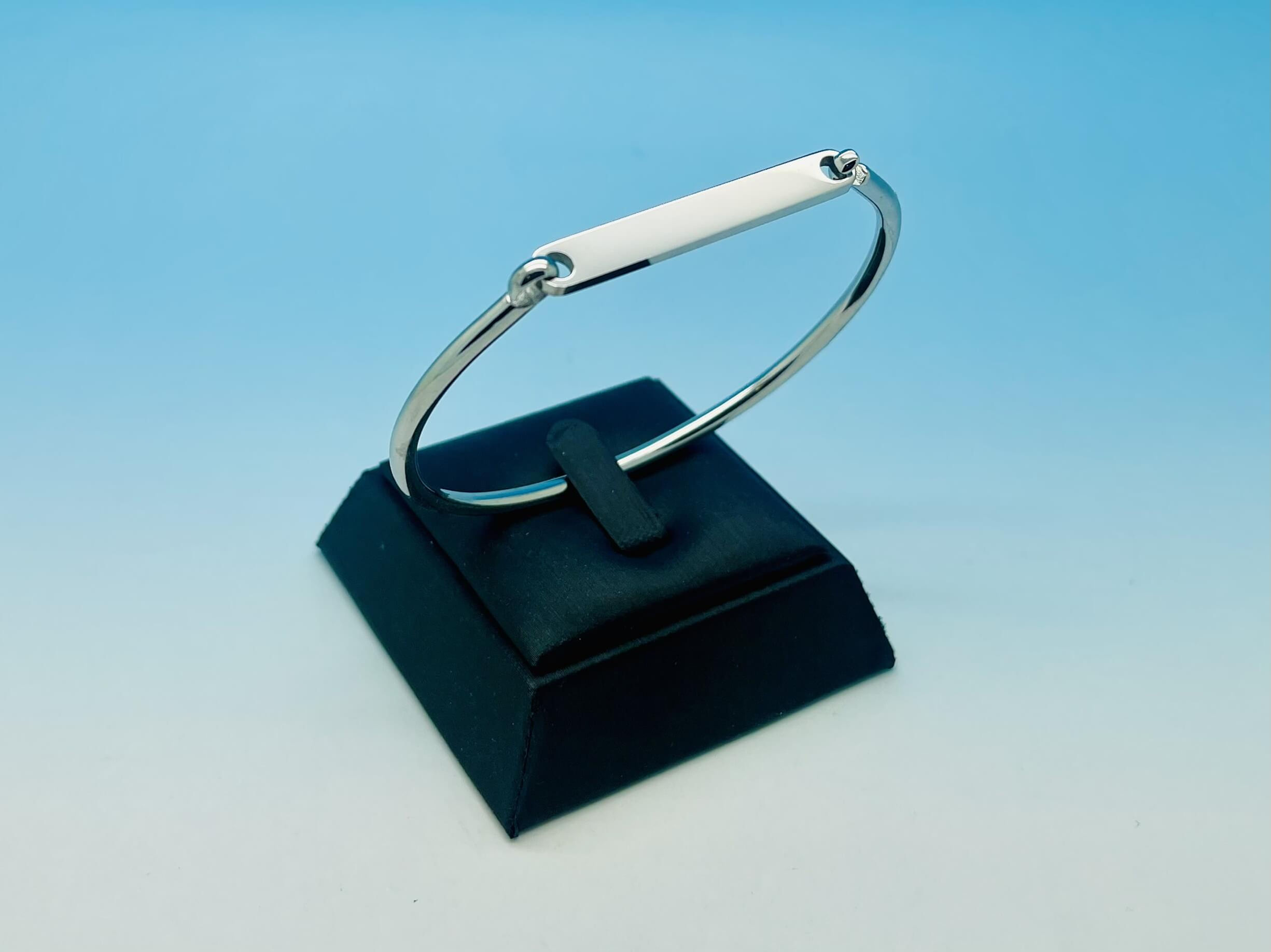 Ladies Steel - Cuff Bracelet - Open Top