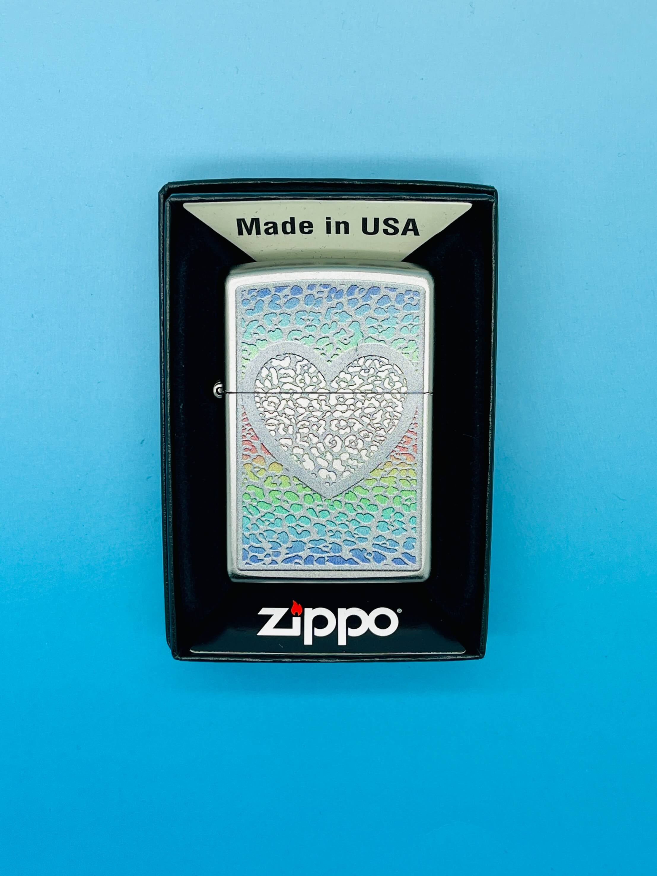 Zippo Lighter (Heart Design)