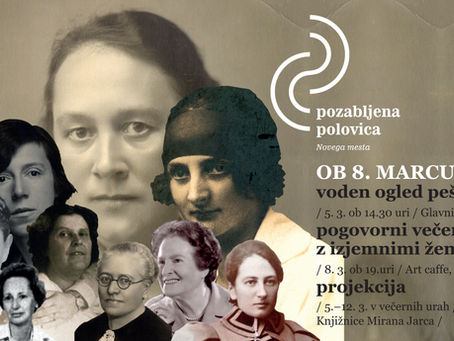 Ob 8. marcu vabimo: voden ogled pešpoti in pogovorni večer z izjemnimi ženskami