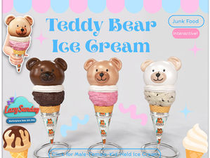 🧸Teddy Bear Ice Cream🍦- Junk Food