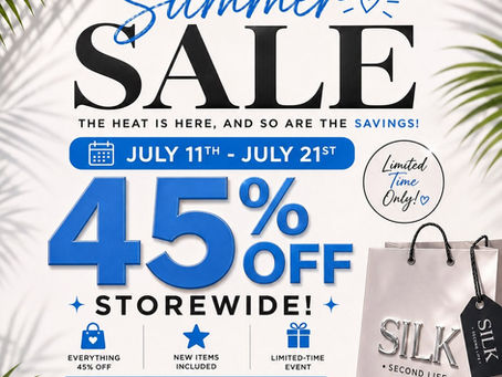 ☀️ SILK Summer Sale is Here - Save 45% Storewide!