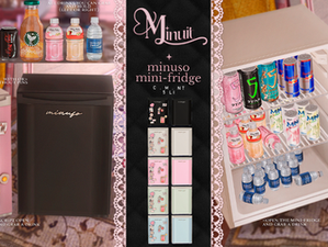 Minuso Mini-Fridge ✦ Tiny Drinks, Big Kawaii Energy
