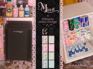 Minuso Mini-Fridge โฆ Tiny Drinks, Big Kawaii Energy