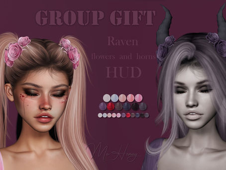 Group Gift – Raven Flowers & Horns