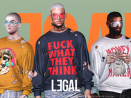 Legal Insanity - Destroyed sweatshirts