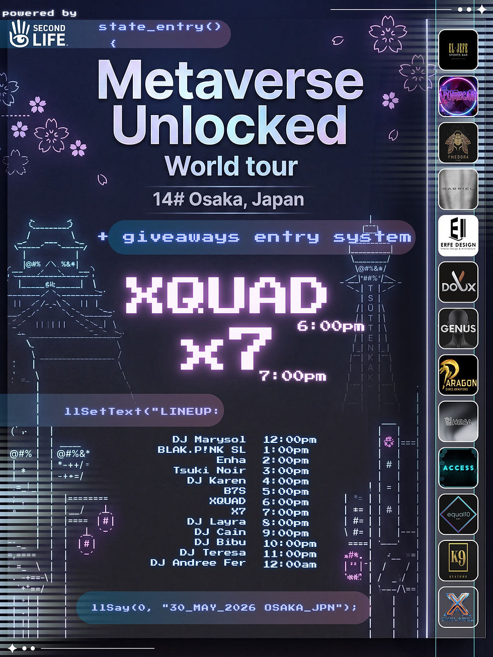Metaverse Unlocked: Osaka World Tour x Second Life