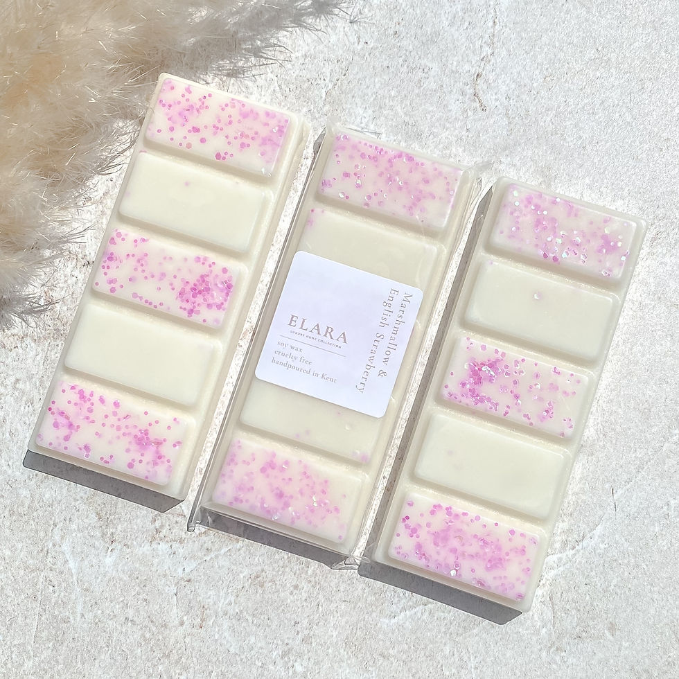 Thumbnail: Marshmallow & English Strawberry Snap Bar (glitter)