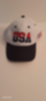 Thumbnail: White & Black USA Flag Cap