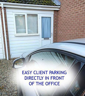 Easy Client parking in front of the office at Inner Peace Talk Therapy