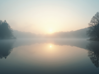 calm lake view perfect to stop overthinking
