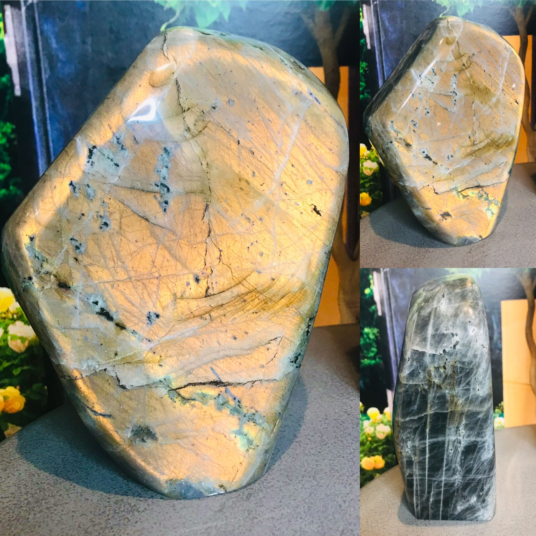 Labradorite Large Crystal Stone 💚