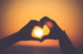 Sunset in hands