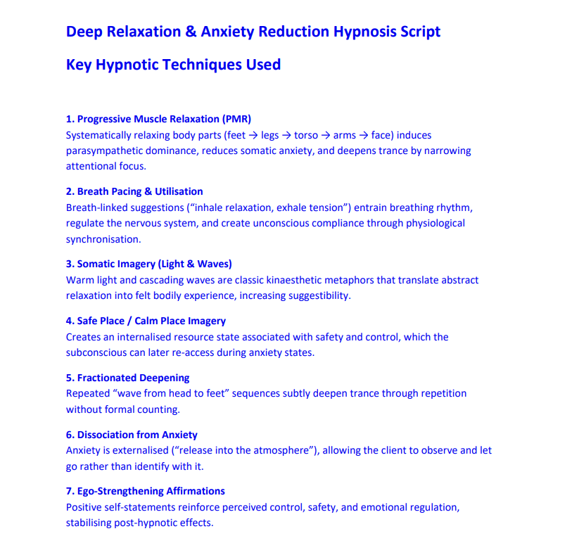 Thumbnail: Hypnosis Script Bundle: Anxiety - Confidence - Panic Attacks