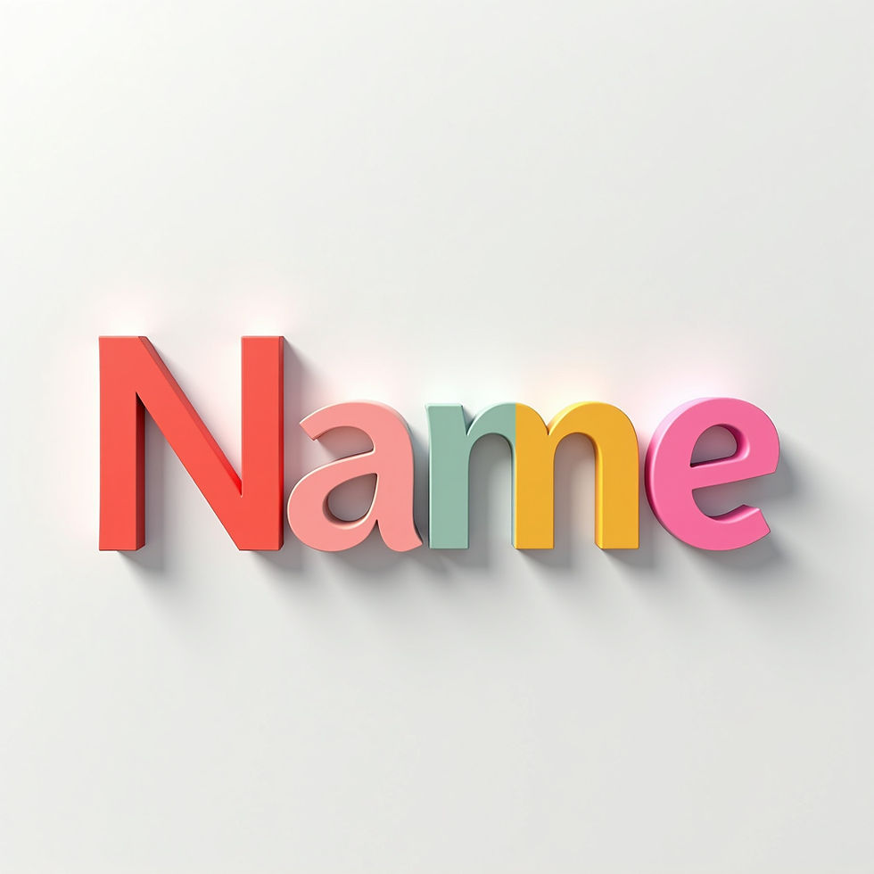 Custom Name Banner
