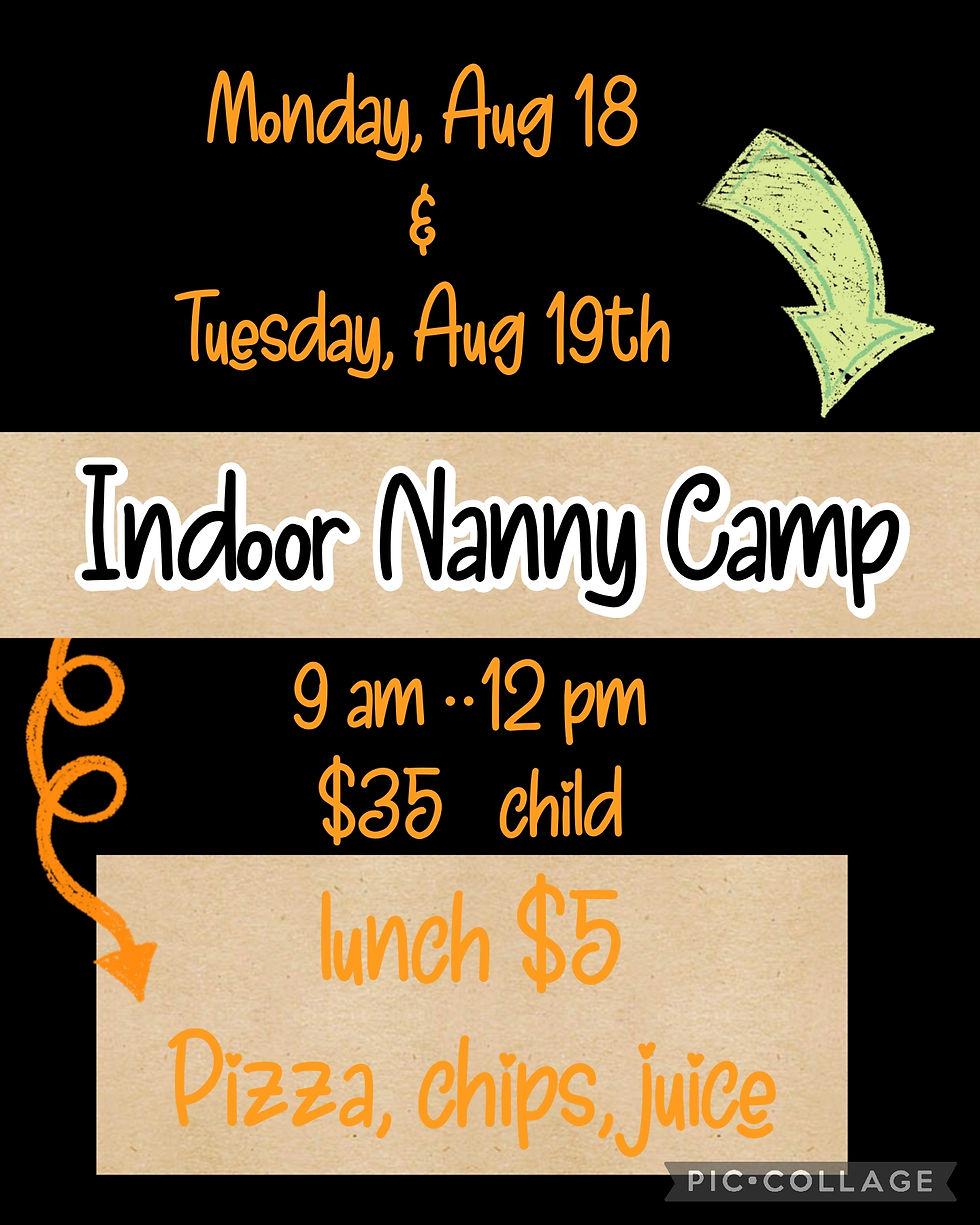 Nanny Camp- Tuesday