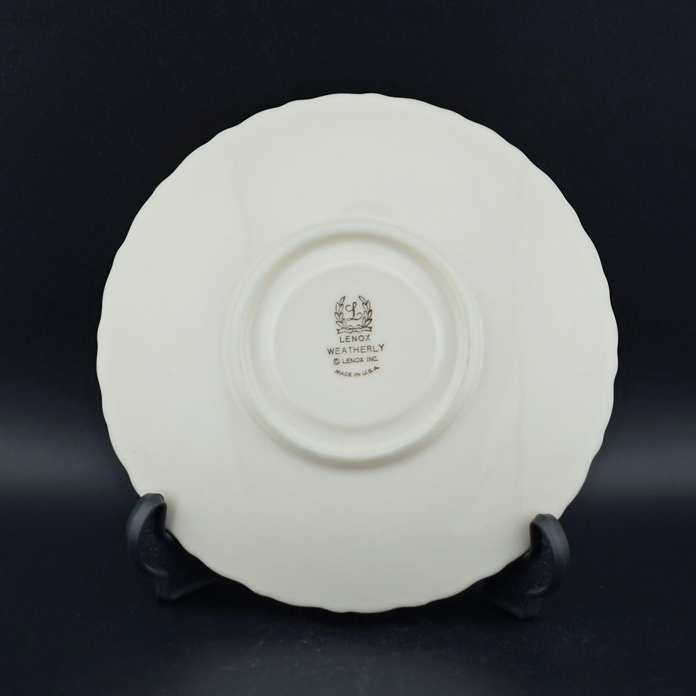 Thumbnail: Tea Cup and Saucer - Platinum Trim - Weatherly by Lenox