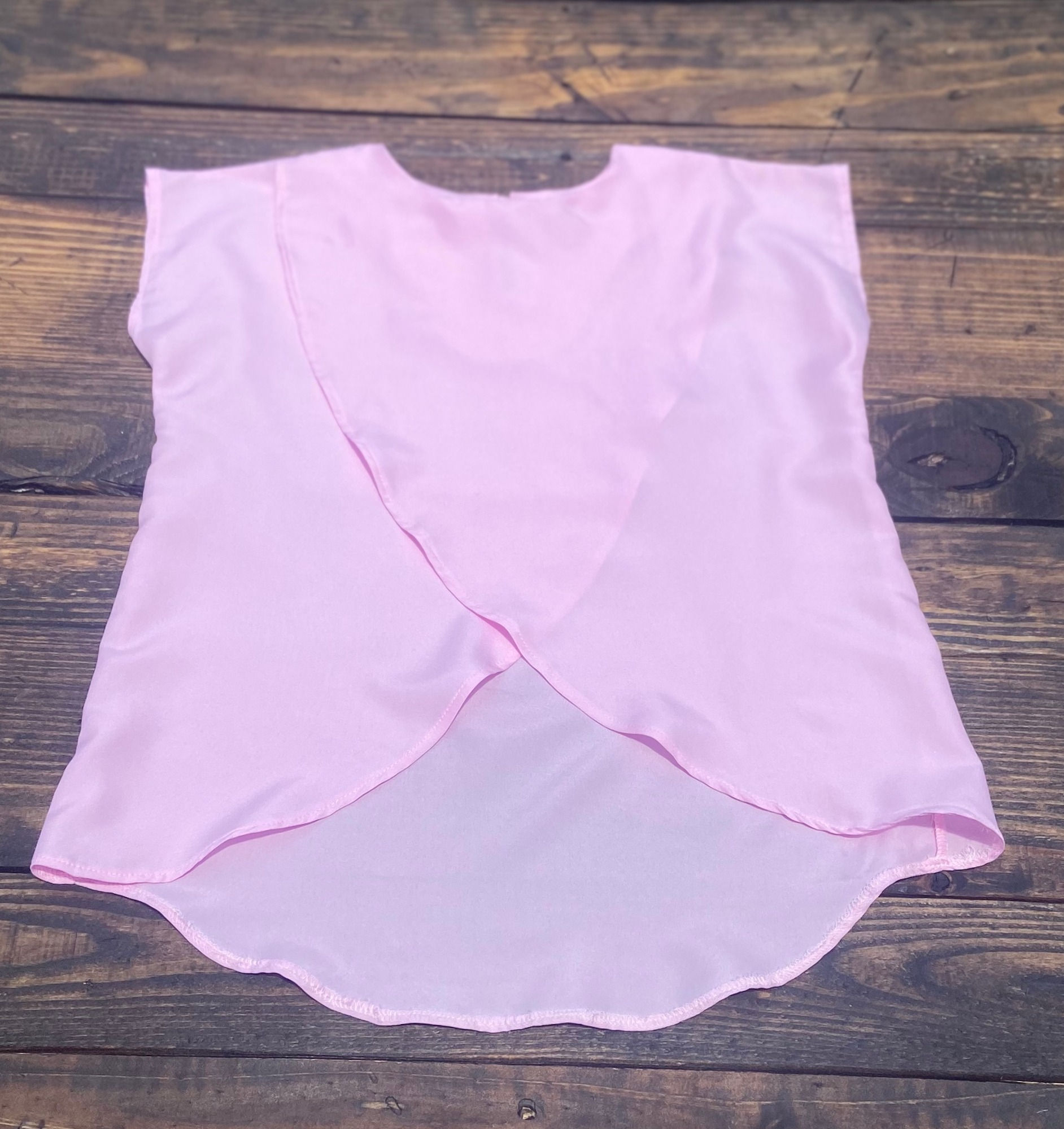 Pink Front Cross Toddler Shirt