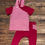 Thumbnail: Ruby Red Striped Hoodie Short Sleeve Shirt & Harem Pants Set