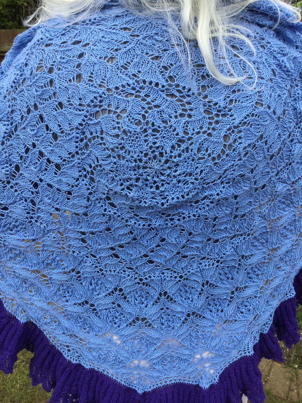 Thumbnail: Midnight Maths Shawl