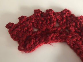 Picot Heart Crochet Border