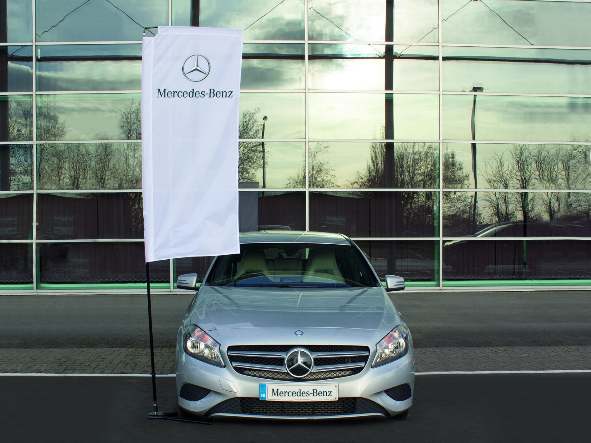 Single-Sided Feather Flag - Rectangular