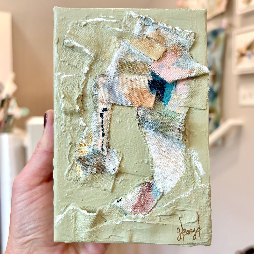 4x6 Canvas on Canvas abstract