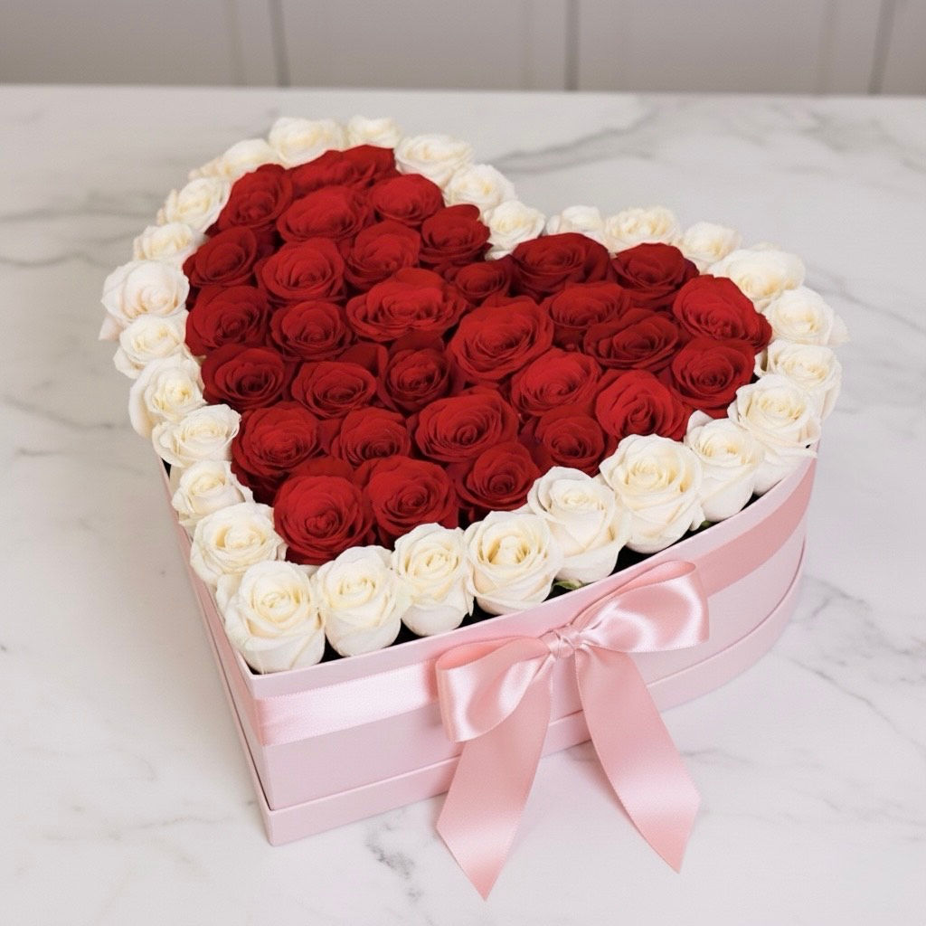 La Vie en Rose Heart