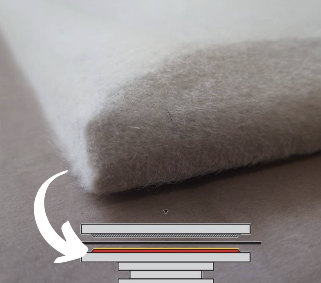 100% wool felt plate for leather hydraulic press