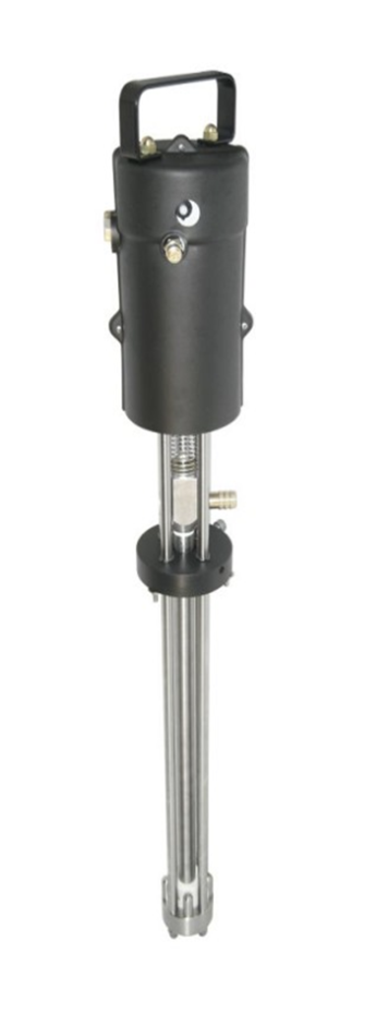 Piston pump for spray line finishing products