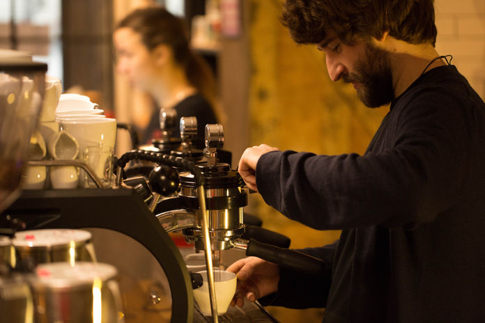 Barista Making Coffee 