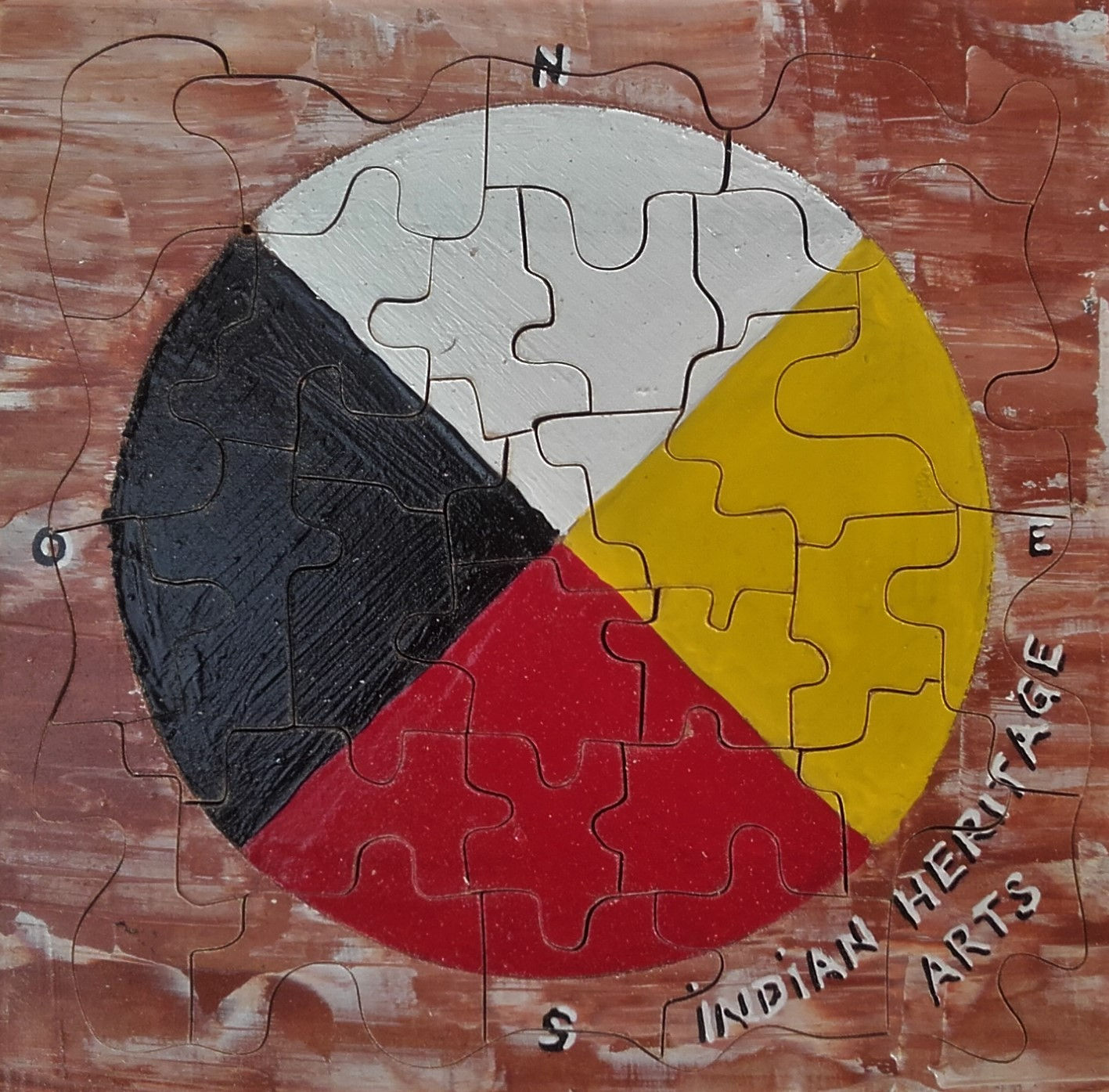 Puzzle roue médecine - Indian Heritage Arts - ref: puzzle 1