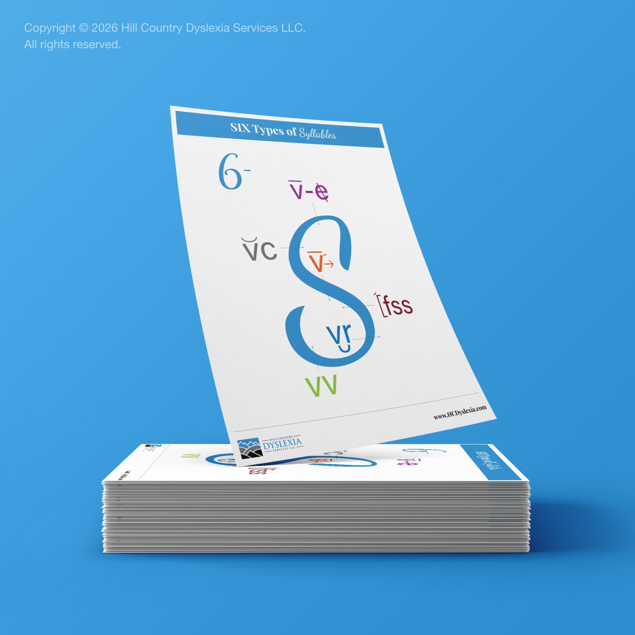 Six Types of Syllables Flyer