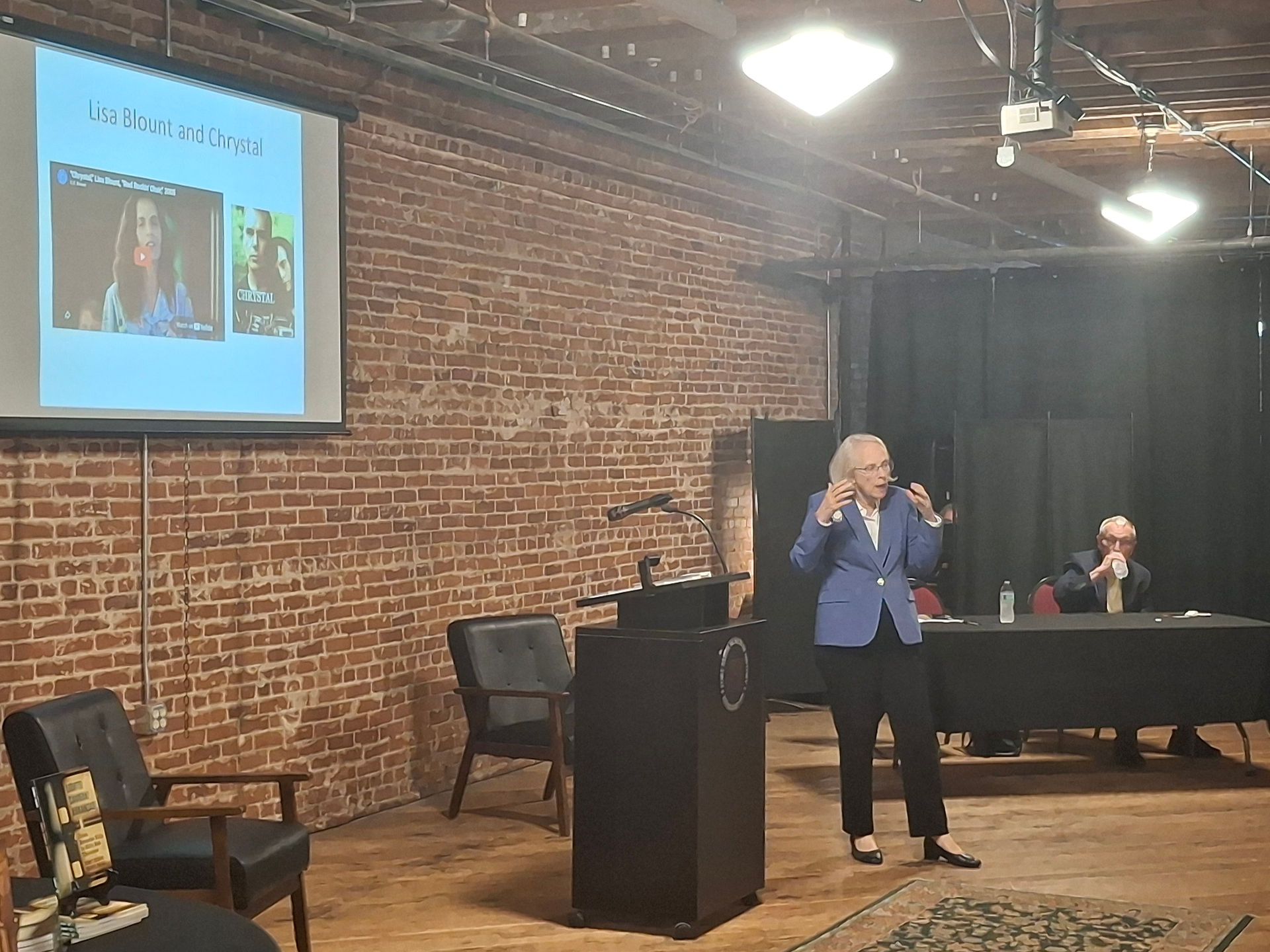 Dr. Suzanne Cochran describes Arkansas native Lisa Blount's extraordinary contributions to Chrystal