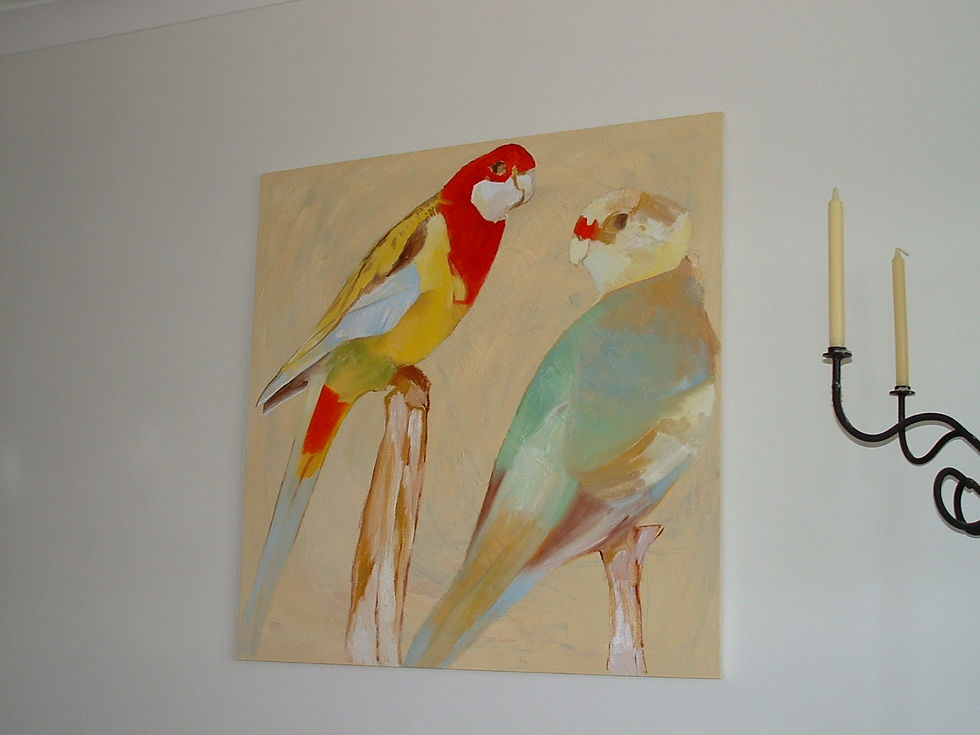 Parrots (oil)