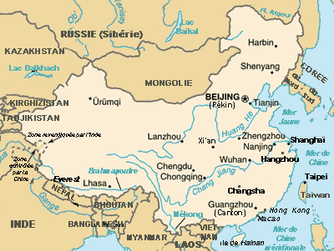 Carte de la Chine