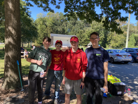 Paramus Scouts participate in borough's Pride Clean Up Day