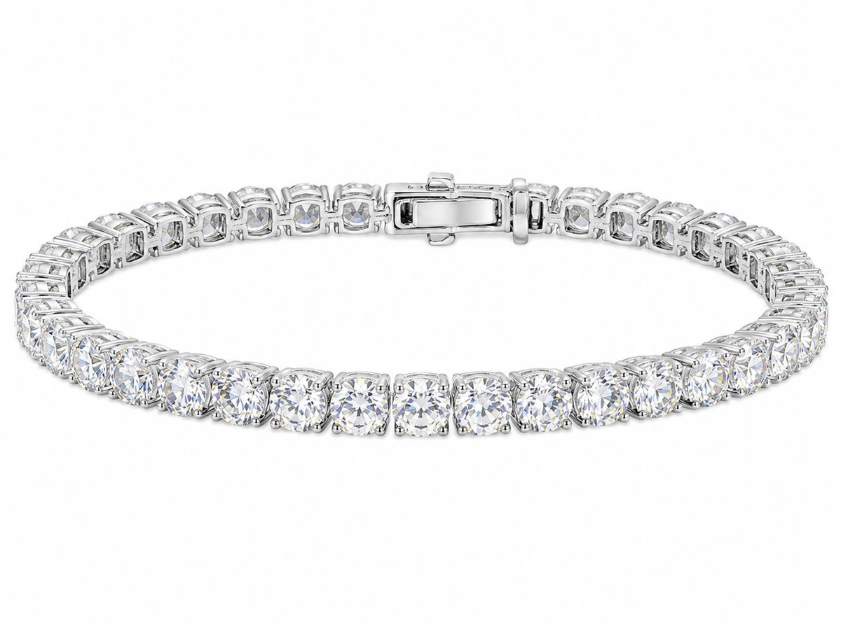 6.5mm Tennis Armbånd — La Lux Oslo, 925 Sølv & Moissanite