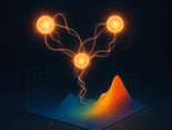 Entangled particles float above a coloured graph