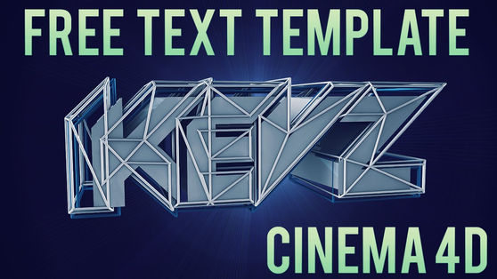 FREE TEXT TEMPLATE CINEMA 4D #6