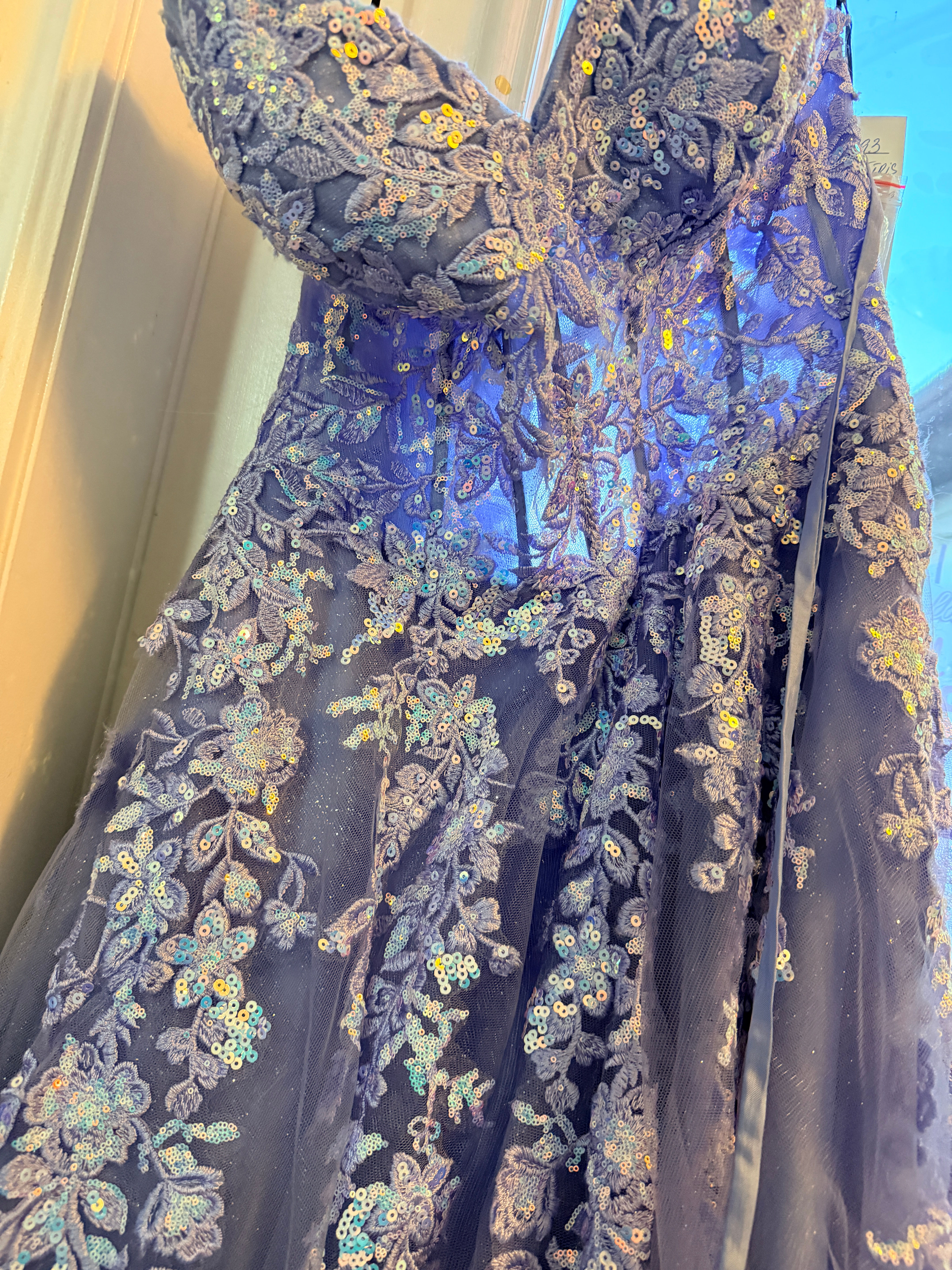 Aerie Couture Style 293 Blue Iris Formal Gown, Size 10