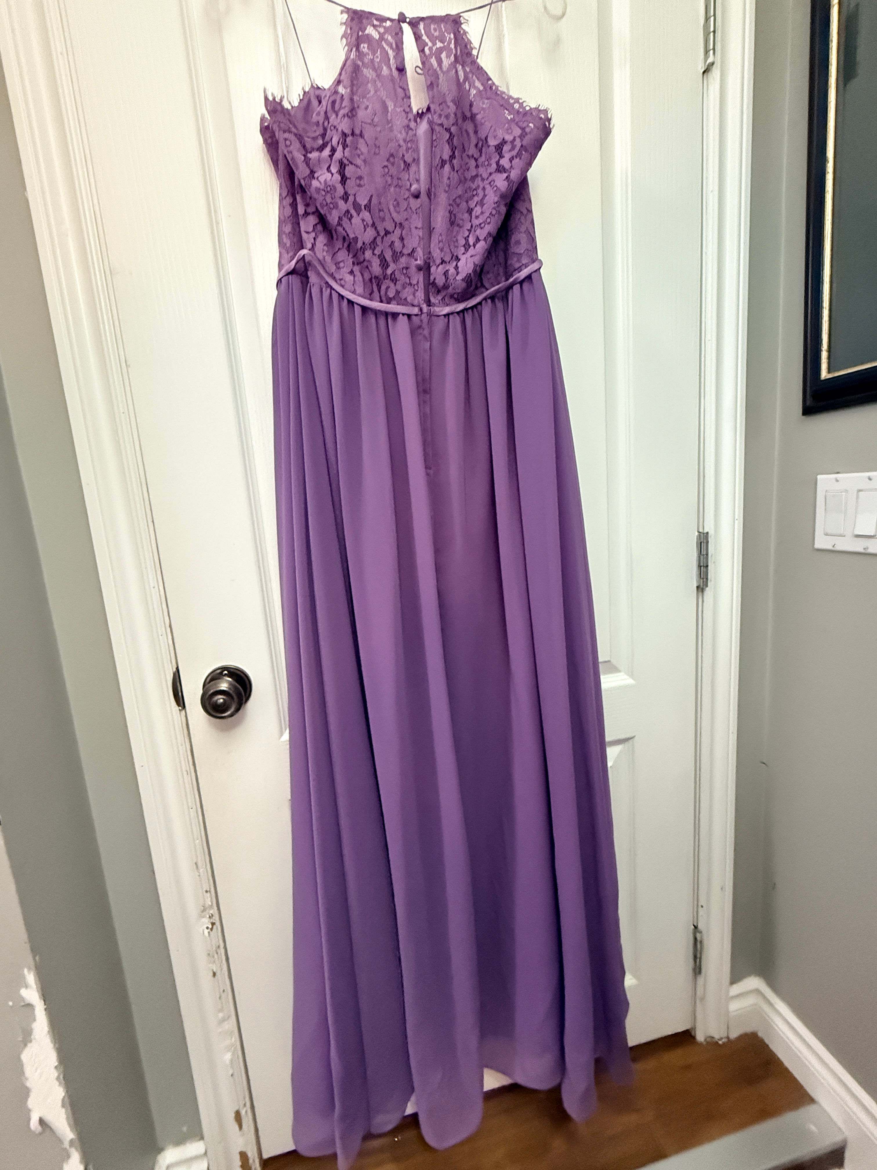 Morilee by Madeline Gardner 21815 Wisteria Lace & Chiffon Gown – Size 14