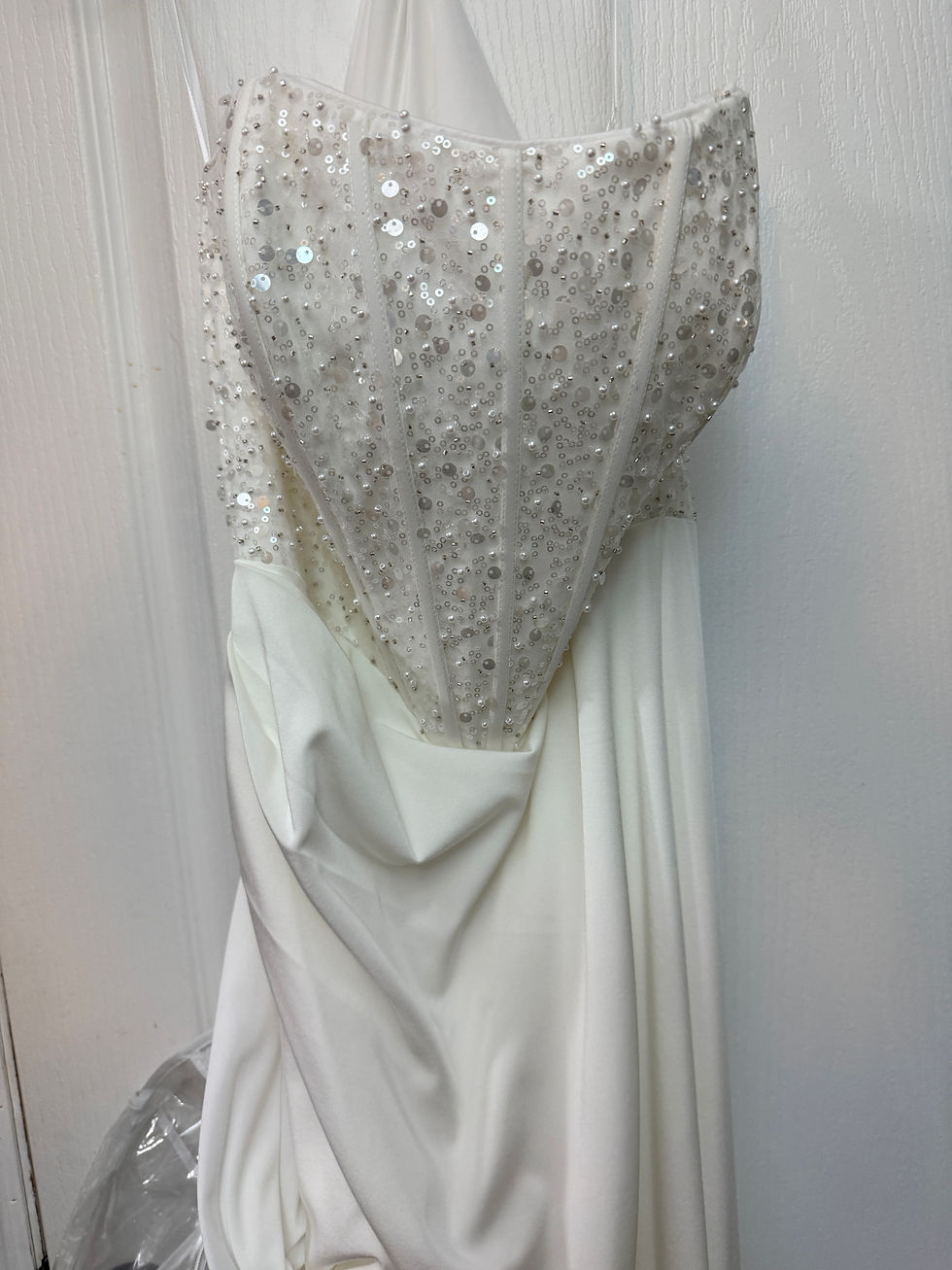 Thumbnail: J’adore Style JA8001 Ivory Wedding Gown, Size 14