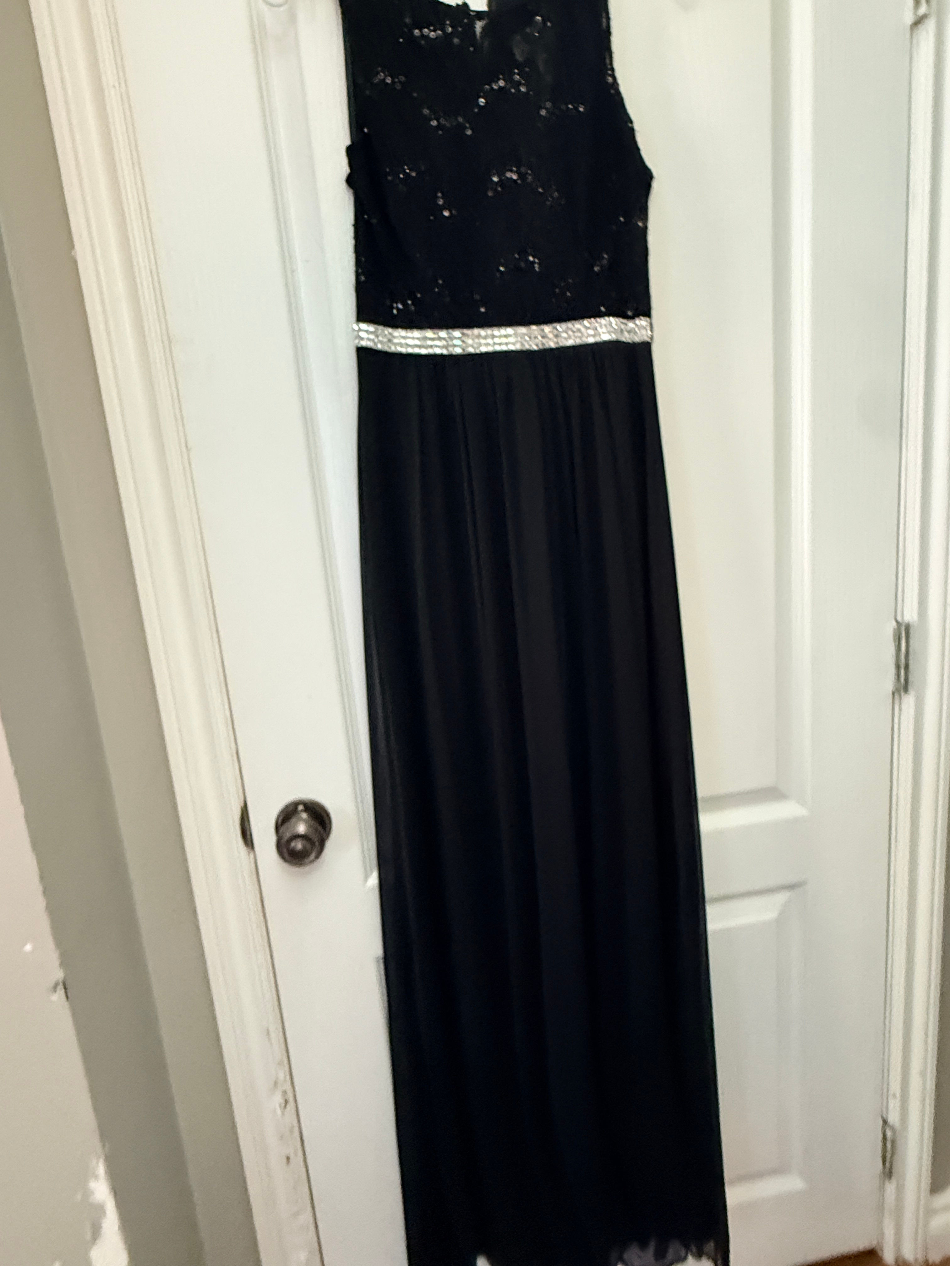 Fiesta Fashion Style 6018 Black Formal Gown, Size Small