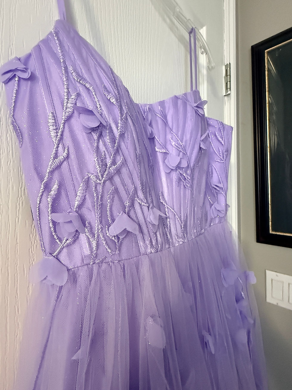 Thumbnail: J’Adore J26024 Iris 3D Floral A-Line Gown | Size 6
